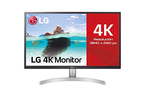 LG 27UL500-W - Monitor de 68,4 cm (27") UHD (3840 x 2160, IPS, 16:9, DisplayPort x1, HDMI x2, AUX x1, , 60 Hz, Antireflejo), Blanco