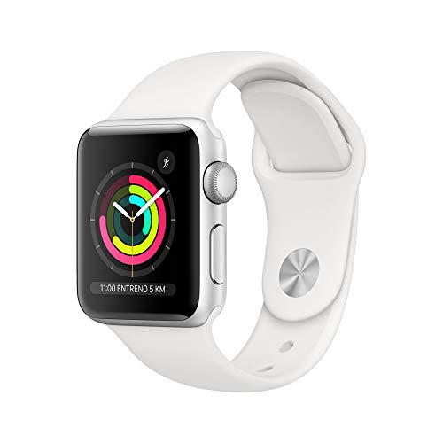Apple Watch Series 3 (GPS, 38mm) Silver Aluminum - White Sport Band