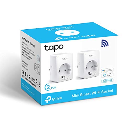 TP-Link Tapo P100 - Smart Plug 2990 W (Wireless, Bluetooth / Wi-Fi, 802.11b, 802.11g, Wi-Fi 4 (802.11n), Indoor, Status) White