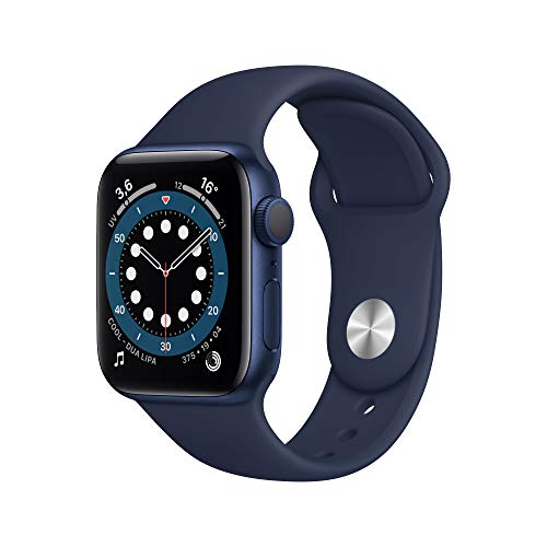 Apple Watch Series 6 (GPS, 40mm) Blue Aluminum Case - Vivid Navy Sport Band