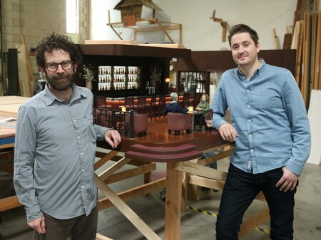 Charlie Kaufman and Duke Johnson during the production of Anomalisa